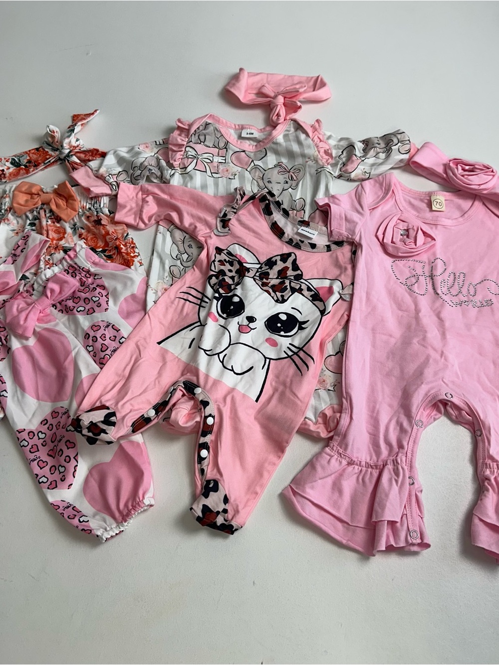 Baby girl, bundle clothes, (New)‎ 5 outfits . Newborn to 6 months. - Picture 10 of 16